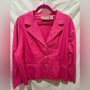 1XL Pink Blazer with bling